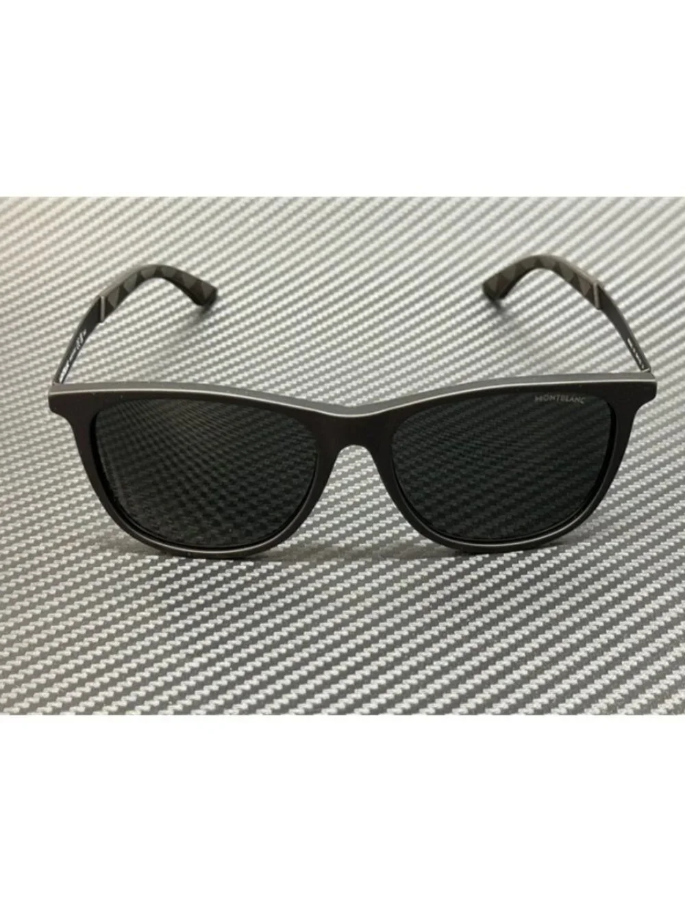 New Montblanc Men Matte Black Sunglasses 56-17-150
